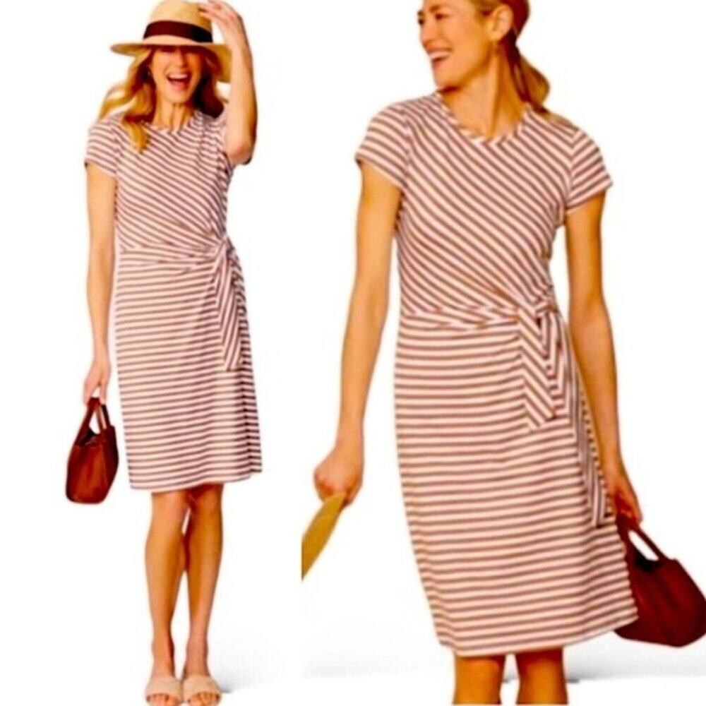 J. Mclaughlin Elora Dress In Bangle Stripe Women's Size Large New With Tags Off